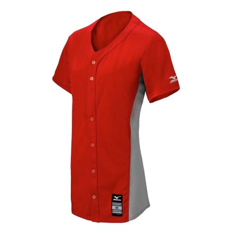 Mizuno Womens Pro Full Button Game Jersey